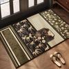Vintage Door Mat: High-End, Non-Slip, Easy Clean, Cuttable, Dirt-Resistant, Wash-Free for Home Use
