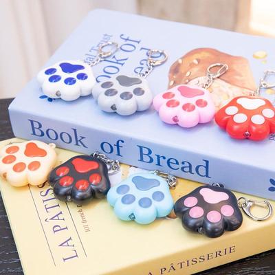 Luminous Sounding Cat Paw Keychain Bell Doll Ornament