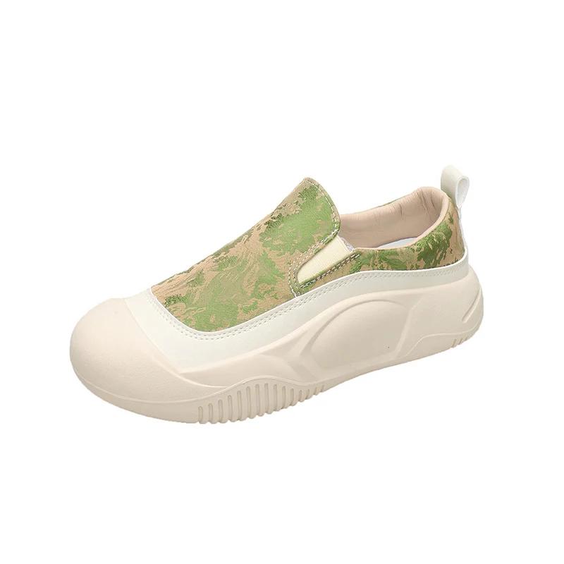 Mode Sneaker Print Ballerinas Plateau Damen Sportschuhe Casual Slipper Walking Laufschuhe 2024 Sommer Mode Neu Bequem Zapatos Damen