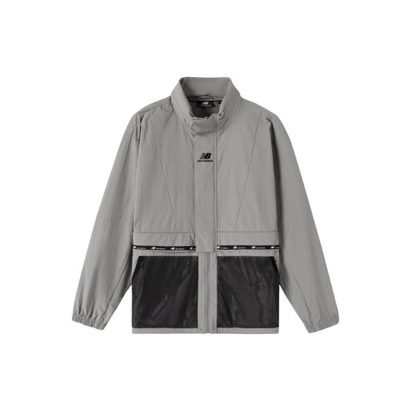 New Balance Athletic Classic Jacket Asia Sizing  Grey Black  Unisex NAA6N013-GR L
