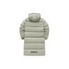 Fila Fusion Serie FOB Colore Solido Con Cappuccio e Zip Lungo Antivento Caldo Piumino Cappotti Unisex Grigio Scuro T11U343905F-DK