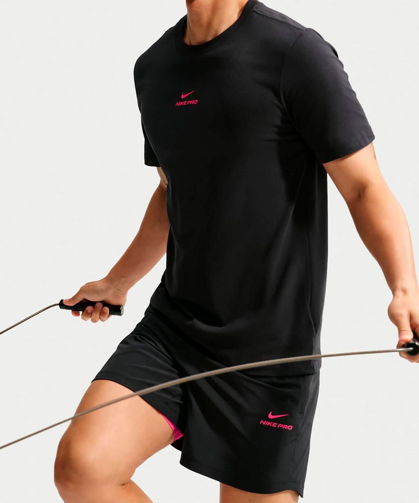 NIKE Pro Dri-Fit T-Shirt M - Black:Hyper Pink / Ih1948-011