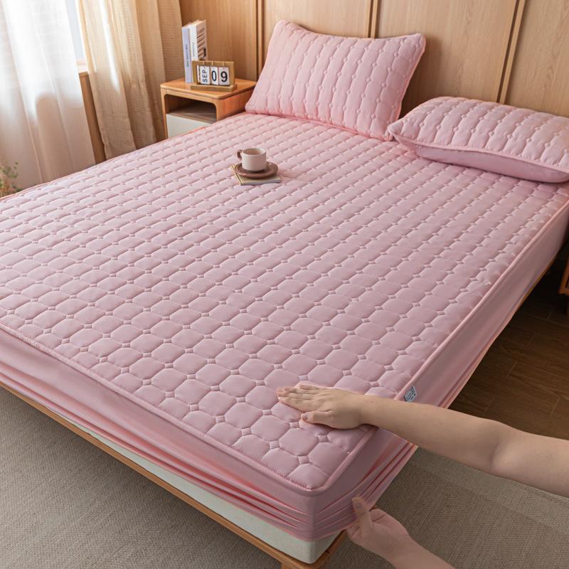 Customized Padded Mattress Three-piece Set Factory OEM Bed Cover All-inclusive Thickened Mattress Protective Cover