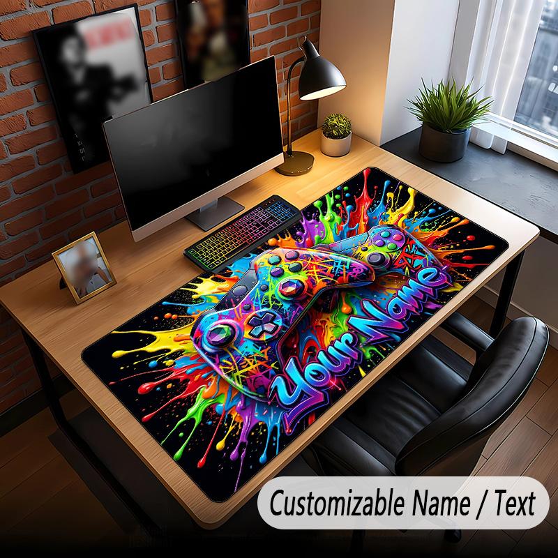 Fantasy Adventure Theme Custom Mouse Pad Personalized With Name Text Customized Desk Mat For Office Home Decor
