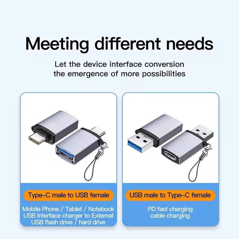 USB 3.2 OTG Adapter USB C To USB 3.2 Gen2 Adapter for Samsung Macbook Laptops Card Reader 10Gbps USB3.0 To Type C OTG Connector