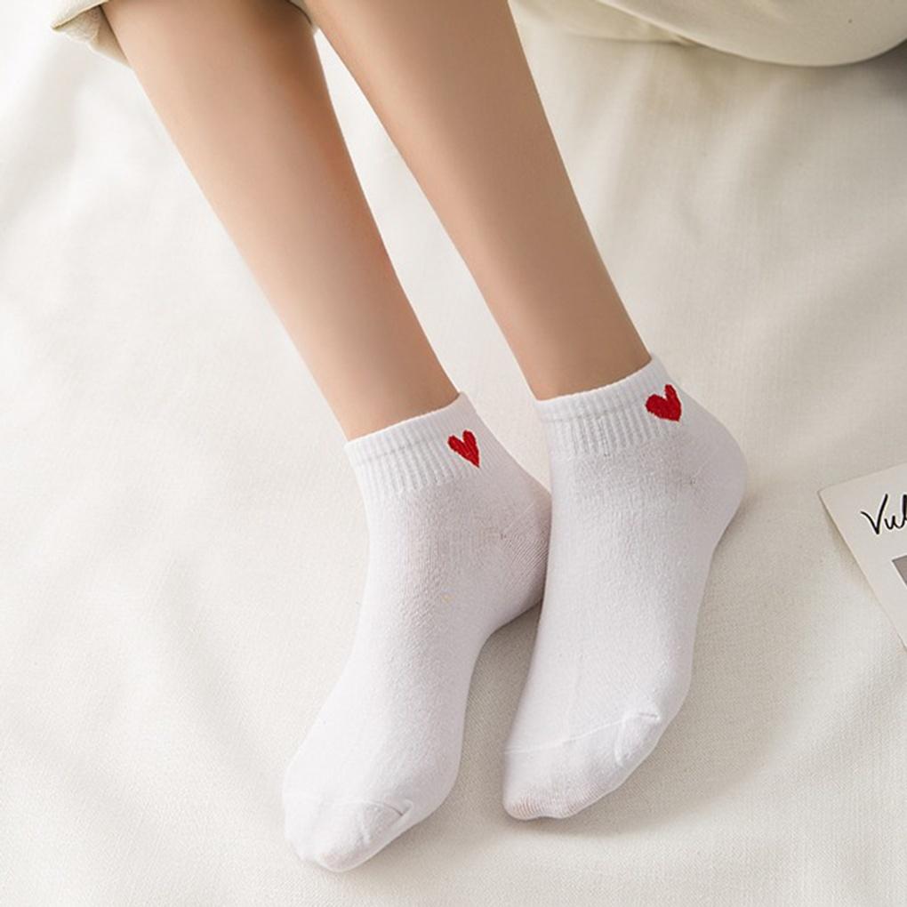 20 Pairs of Heart-shaped Women's Short Socks (white) Casual Socks