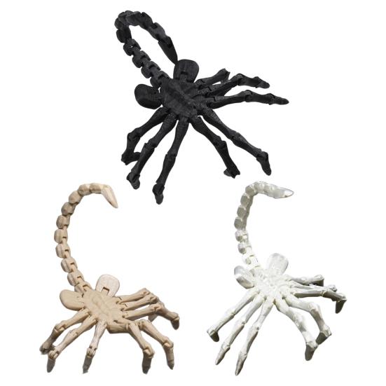 Figurka Skorpiona Drukowana w 3D Ruchome Stawy Figurka Skorpiona Przegubowy Model Zwierzęcy Zabawka Fidget Domowe Biuro Półka na Książki Dekoracja Biurka Ozdoba