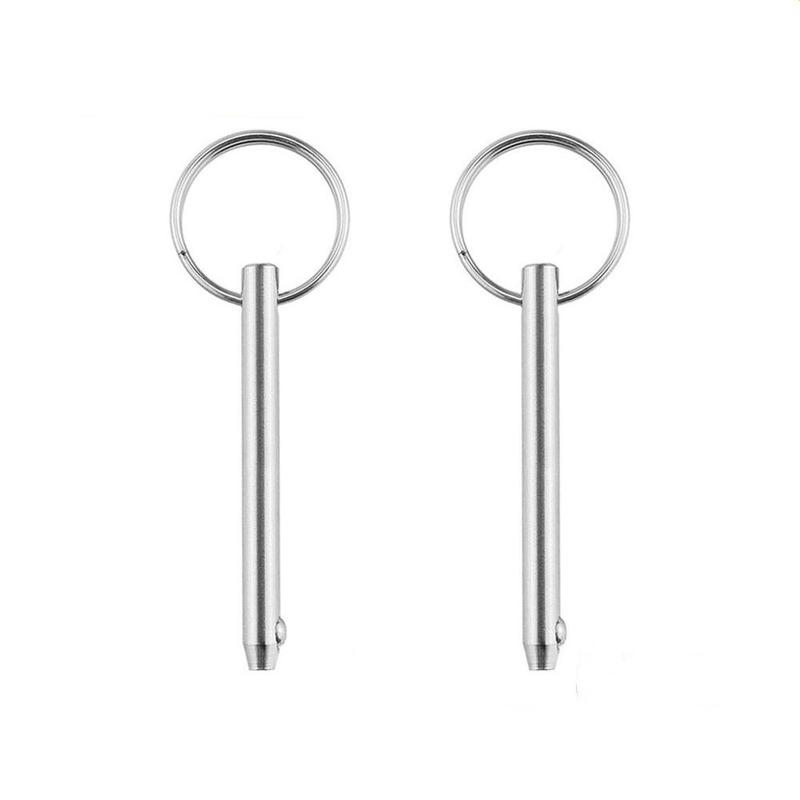 Hongtu 2pcs Diameter 6mm M6*32/45/50/60/70/80 Quick Release Ball Pin Locking Pin Steel with Nickel