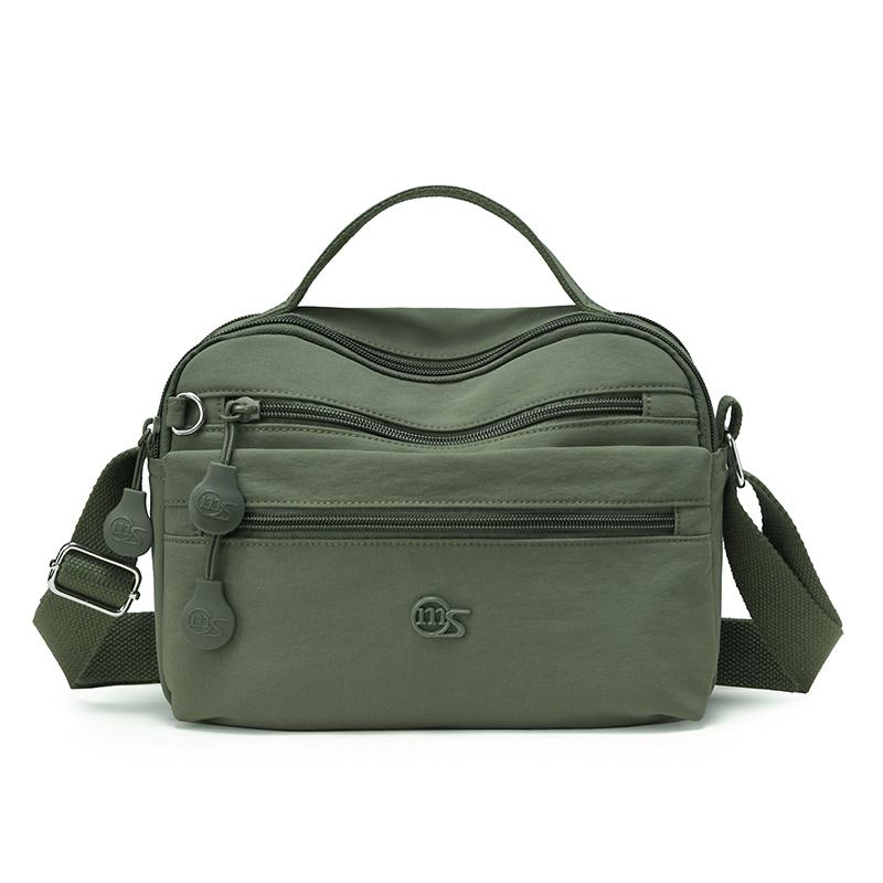 Solid Color Nylon Shoulder Crossbody Bags For Women Mother Handbag Waterproof Shopping Small Tote Bags For Outdoor Travel Daily
