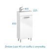 Lupo set 40 cm cabinet with washbasin AM-LUU-400-27