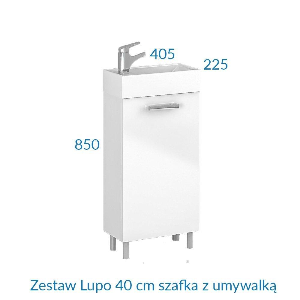 Lupo set 40 cm cabinet with washbasin AM-LUU-400-27