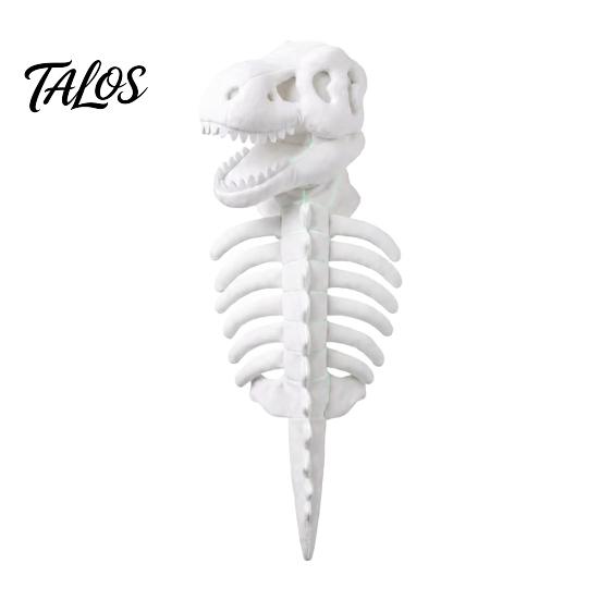 Costume Scheletro di Gatto Traspirante, Costume Dinosauro per Animali Domestici, Vestito T-Rex in Morbido Peluche per Halloween, Abbigliamento Divertente da Cosplay per Gatti e Cani Piccoli