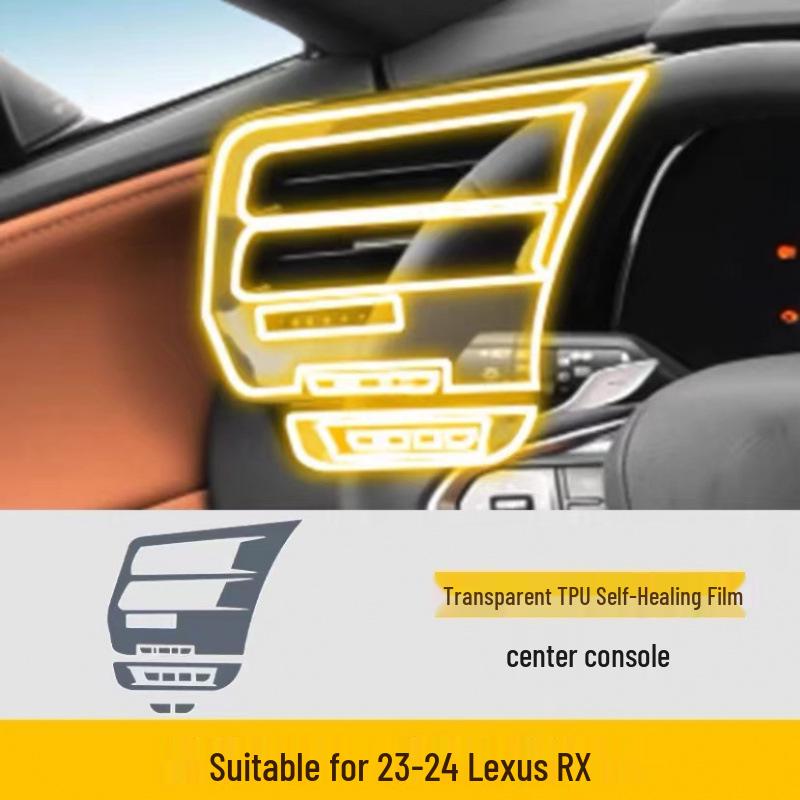Lexus RX350h Center Console Screen Protector: Interior Film for 2023-2024 Models