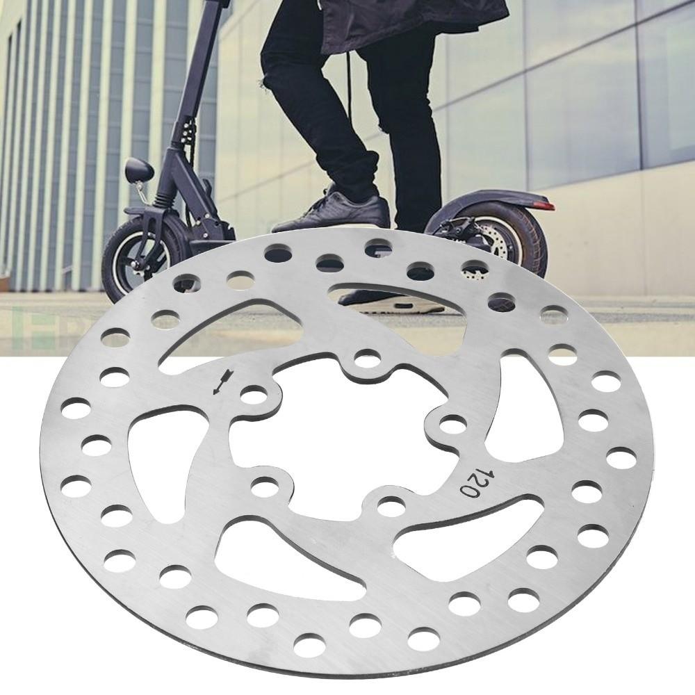 120mm Electric Scooter Brake Disc 5 Holes with 5 Screws and 2 Brake Pads Bicycle Brake Discs Stainless Steel for M365 /PRO/ PRO2