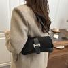 Premium textured bag women's new retro small square bag niche simple underarm bag versatile shoulder messenger bag