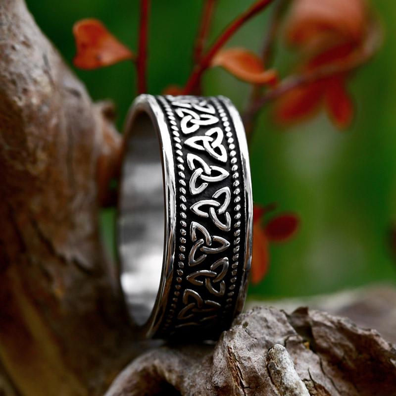 

BEIER 2023 New Style Viking Nordic Celtic Knot Amulet Ring Men s Ring Bands Ring For Couple Engagement Jewelry Fashion Jewelry 7