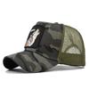 Animal Baseball Embroidered Cap Wolf Pattern Mesh Cap In A Variety Colors Of