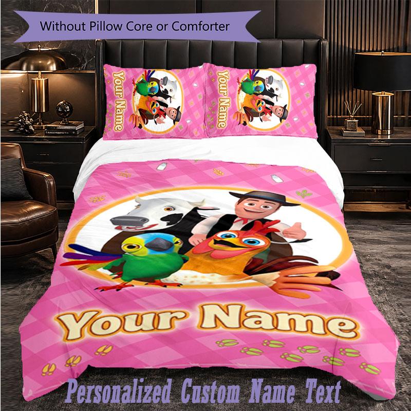 Personalized 3Pcs Bedding SetLa Granja de Zenón Custom Text Duvet Cover Pillowcase Set Bedroom Gift