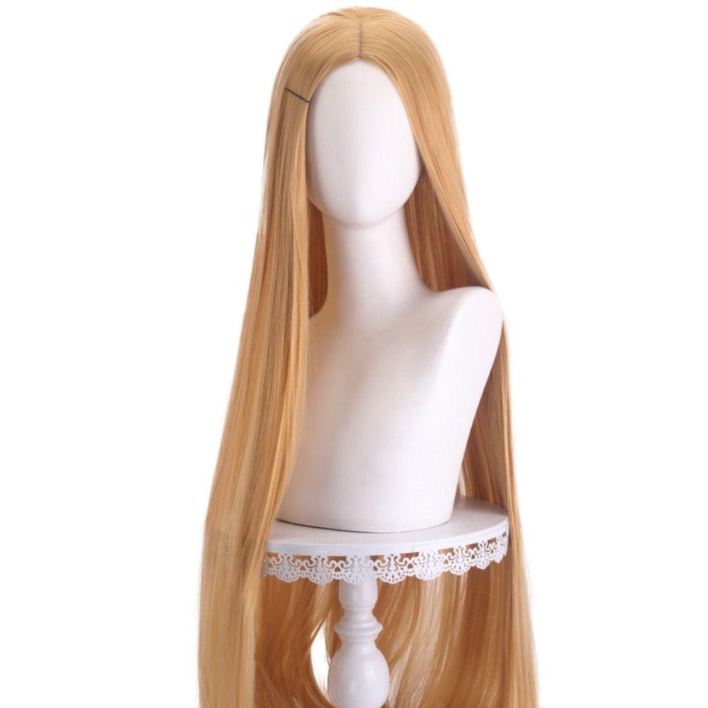 100cm Anime Cosplay Wigs Centre Parting Straight Hairpiece Long Straight Cosplay Wig  Party