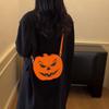 Dýňová crossbody taška pro ženy Dýňová taška přes rameno Dámská Halloweenská taška PU kůže Démon Messenger taška Halloweenská nákupní taška