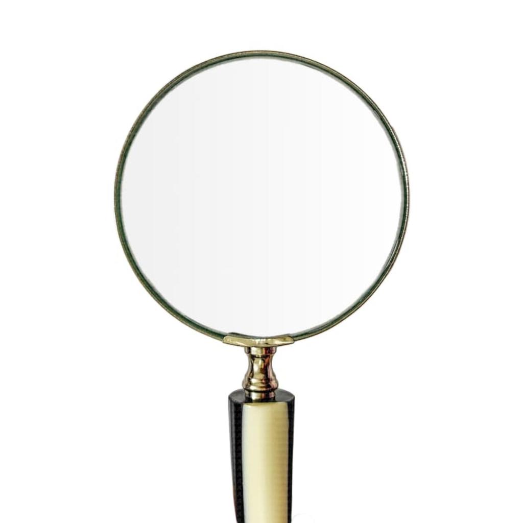 10X Brass Magnifying Glass with Bone Handle | Gifts for Boys Girls Dad Mom Seniors, Anniversary Birthday, Halloween Decor