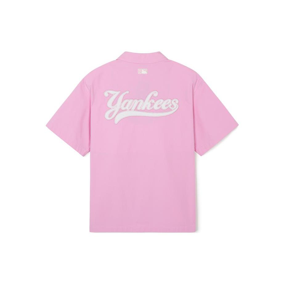 New MLB New York Yankees SS24 Shirt Women's Pink 3AWSV0343-50PKP