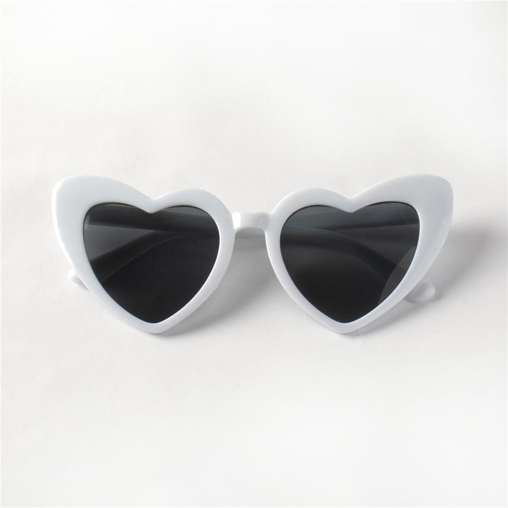 13PCS Cat Eye Glasses Heart-Shaped Plastic Frame Polycarbonate Decorative Vintage Included for Party Wedding Music Festival
