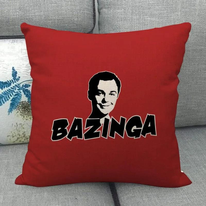 The Big Bang Theory Pillowcase Square Zipper Cotton Linen Pillow Cases Bedroom Home Office Decorative Pillowcase Wjy12.25