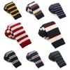 Fur Knitting Shirt Necktie Adjustable Men Cravat Simple Striped Knitted Tie  Suit Accessories