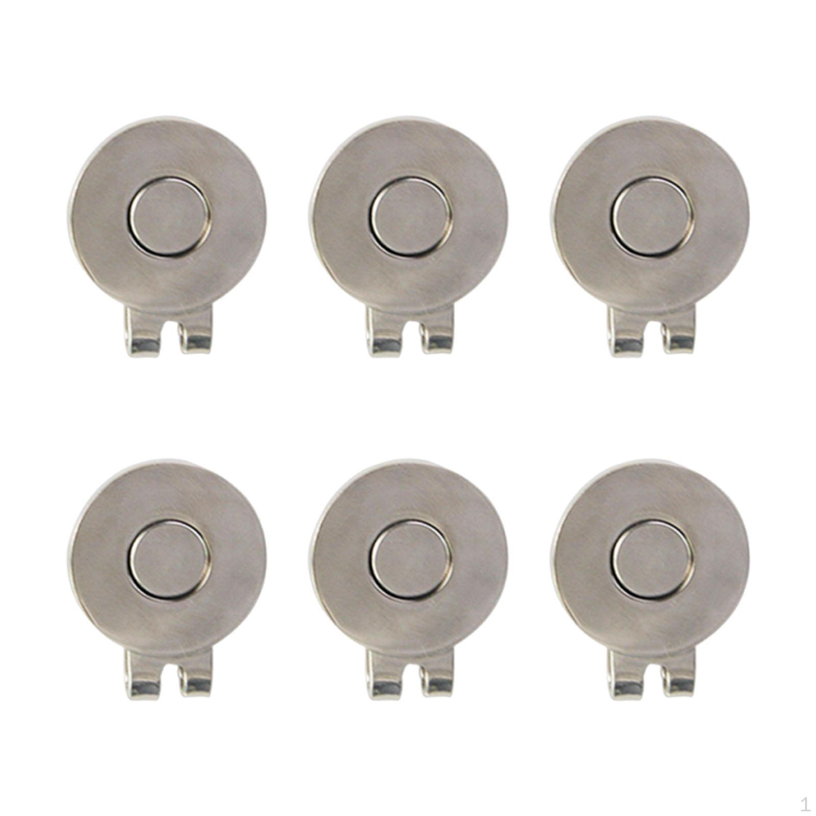 

6 Golf Cap Clips, , Easy to Install And Professional Accessories. Smooth Surface