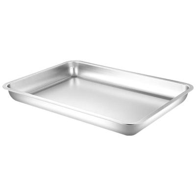 Plateau de service rectangulaire en acier inoxydable Yangge