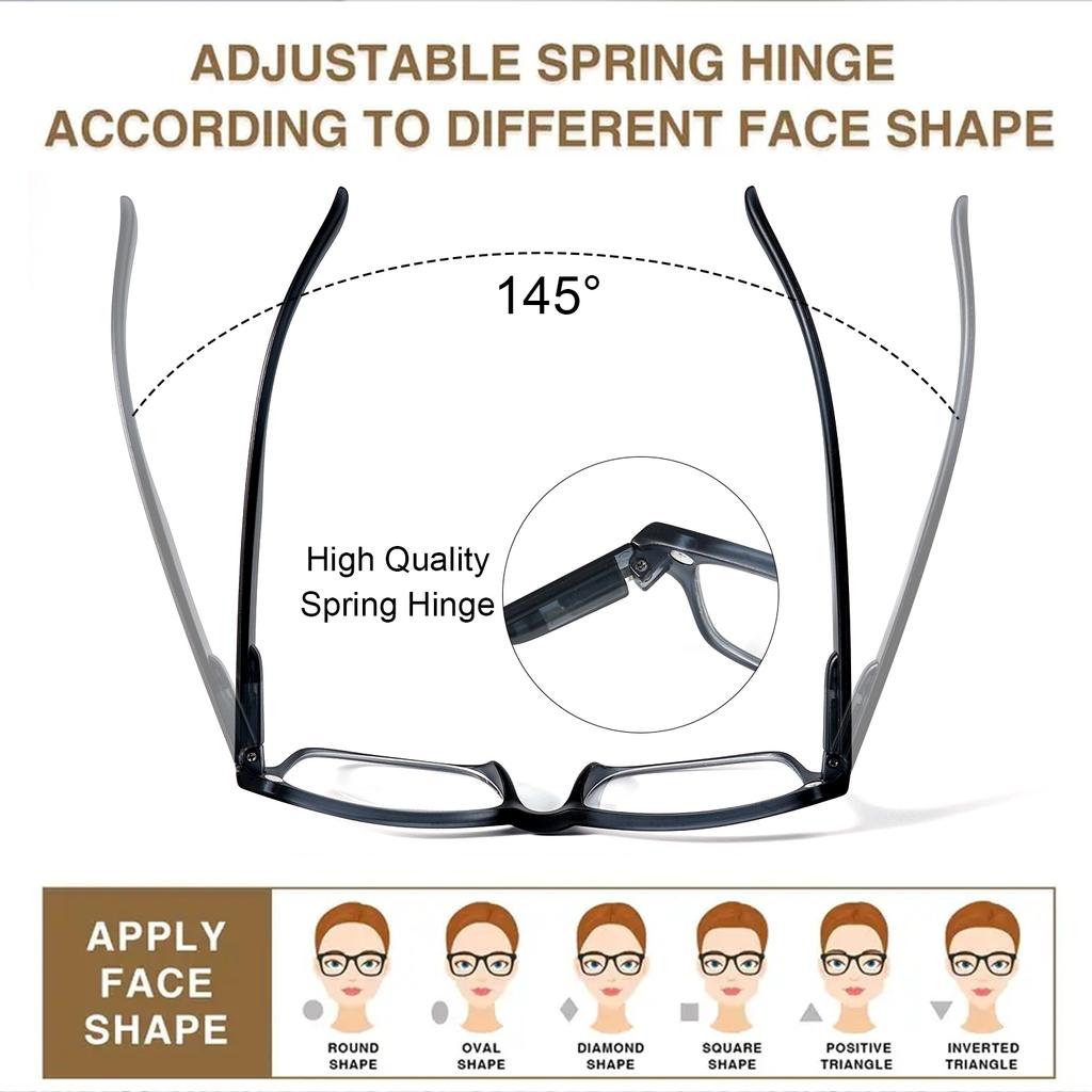 2-in-1 Magnetic Tinted Lenses & Reading Glasses, Reading Glasses with Magnetic Vision Protection Lens