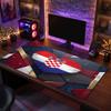 Croatia Football Crest Mouse Pad, Extended Non Slip Rubber Desk Mat for Gaming Office Laptop Fan Gift