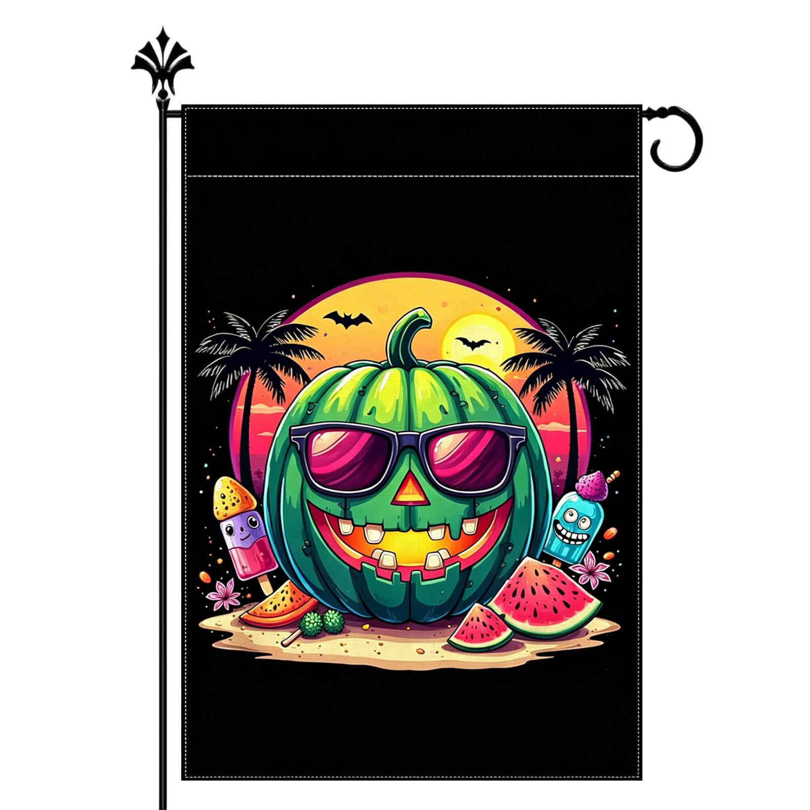 Halloween Double-Sided Garden Flag One Size
