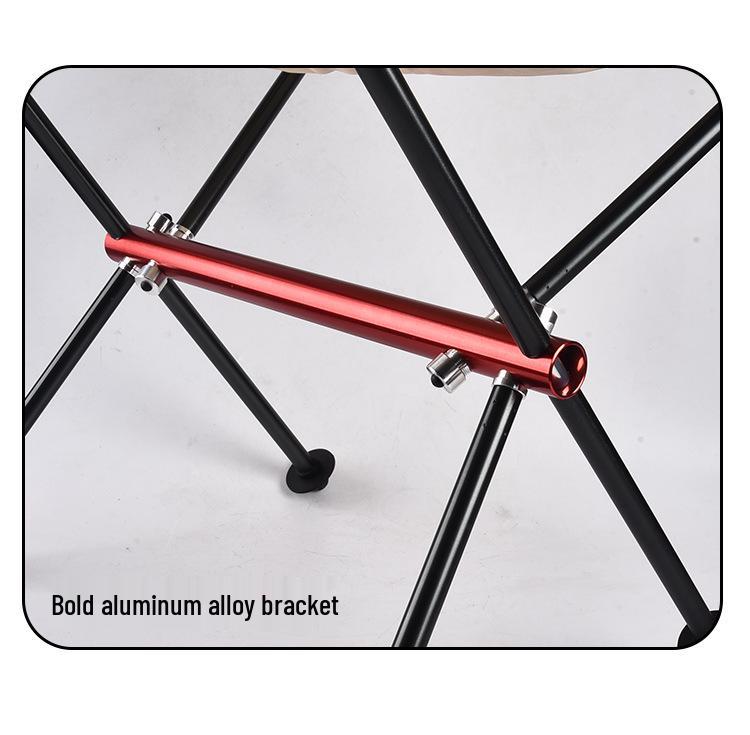 Portable Ultra-light Folding Aluminum Moon Chair for Camping, Beach, BBQ, and Fishing