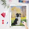 Full Round Diamond Painting Dog 5D Embroidery Animal Mosaic Cross Stitch Handicraft Home Decor 30x40cm/12x16inch