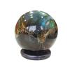 Křišťálová koule pro bytové dekorace, leštěný kulatý labradorit, drahokam