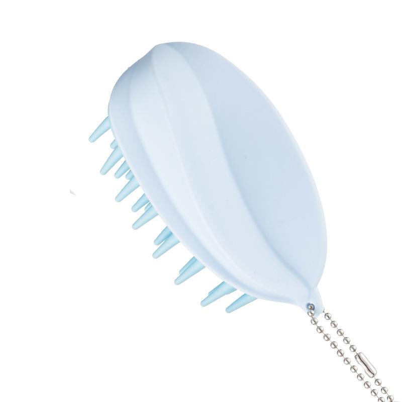 

New 1pcs Shampoo Scalp Massage Brush Silicone Hair Wash Brush Dry And Wet Dual-use Styling Cleaning And Hair Comb