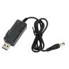 USB Boosting Cable 5V To 9V 12V Adjustable Portable DC USB Step Up Cord with 3.5 X 1.35mm Connector Tip for Fan Table