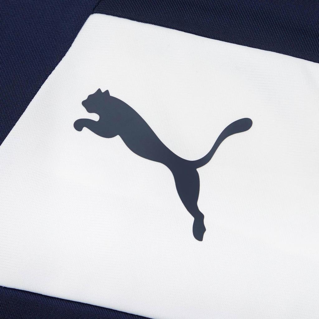 Puma Logo Print Zip Collar Jacket And Solid Color Long Pants Casual Sports Set Men Sports Set Blue 848665-06