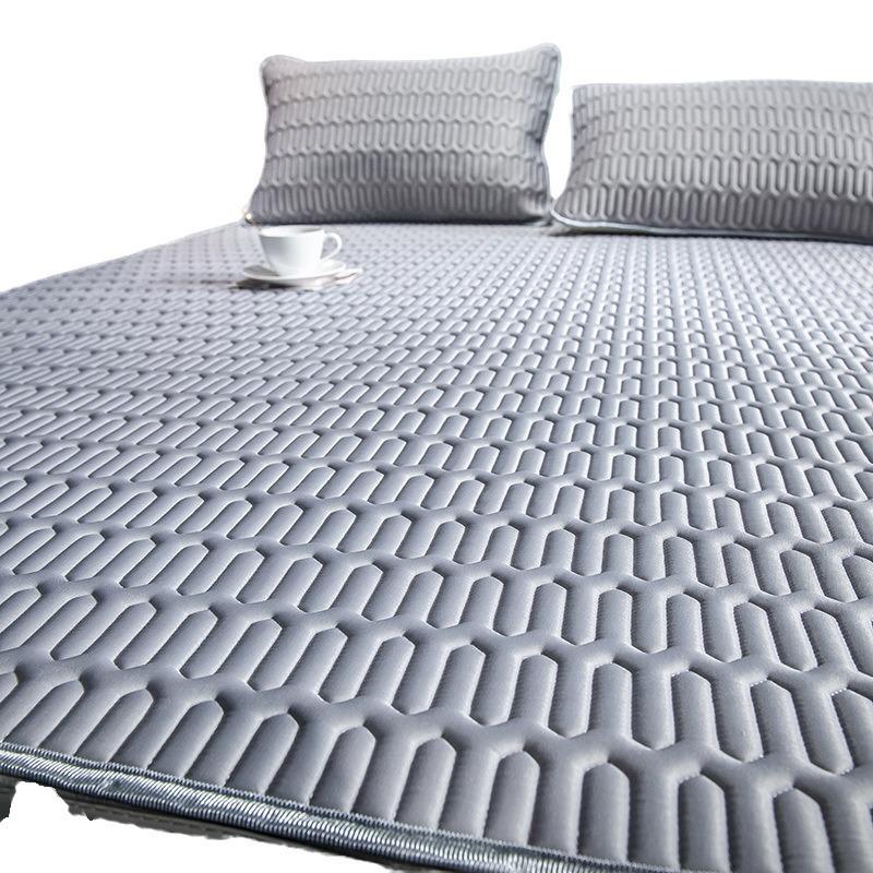 Thailand Latex Cotton Knitted Foldable Mattress - Single & Double Sizes for Dormitory