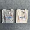 Unisex Casual Fashion Letter Print Round Neck Short Sleeve T-Shirt