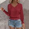 T Shirts Long Sleeve V Neck Tees For Women Fashion Tops Lightweight Soft Casual  Shirt
