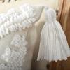Tufted Pillow Moroccan Tufted Velvet Tassel Cushion Lumbar Pillow Cushion Cover Nordic Living Room Sofa Pillow Cover