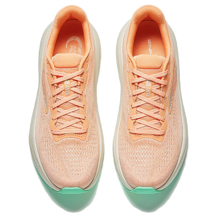 Anta Chuang 6 Sports Comfortable Shock Absorption Rebound Low-Top Casual Running Shoes Men sneaker Sunset-Orange 112535555-8