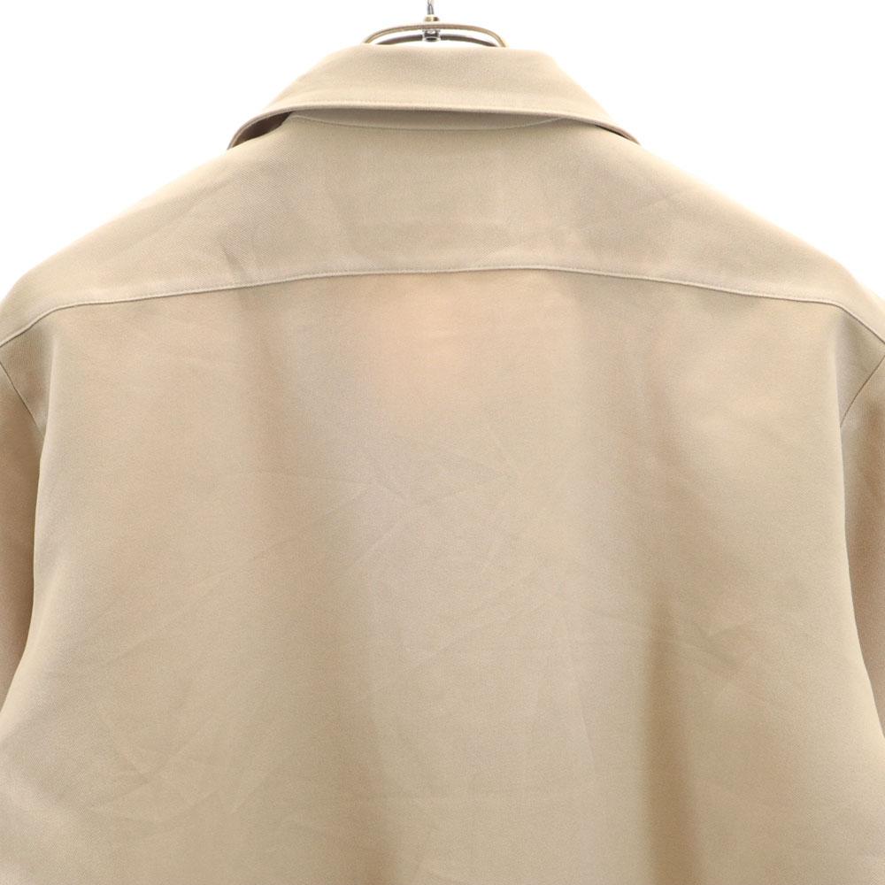 Flying Cross 70s vintage Short sleeve Poly shirt beige military Men's Used