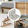 20Pcs Angle Iron Board Table Chair Cabinet Wardrobe Fixed Connector 90-Degree Angle Plate Bracket Shelf Brackets Accessories