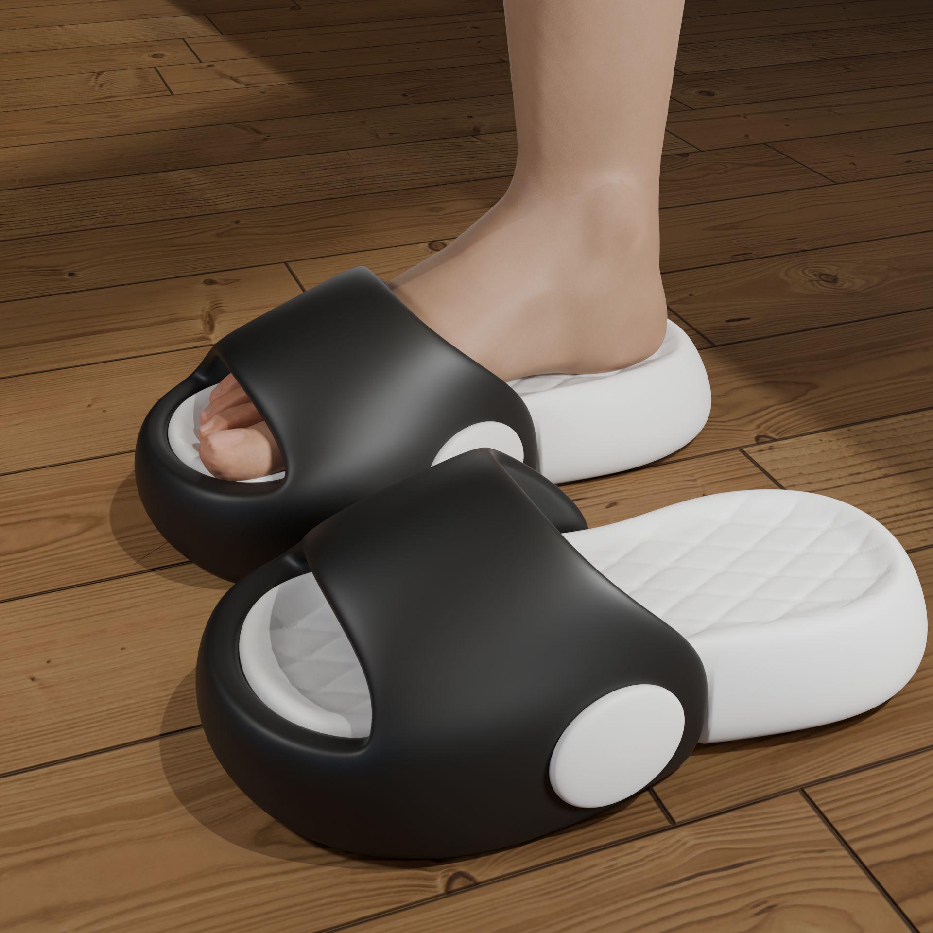

2026 Summer Women s Cartoon Kitten Flat Sandals - Thick Sole, Non-Slip, Ideal for Outdoor & Dorm Wear Size 38-39 (fits 37/38)