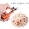 Multiuse Curved Nose Pliers Ergonomic Handle Kitchen Gadget Suitable for Deboning Chicken, Duck Feet Spring Loaded Tool