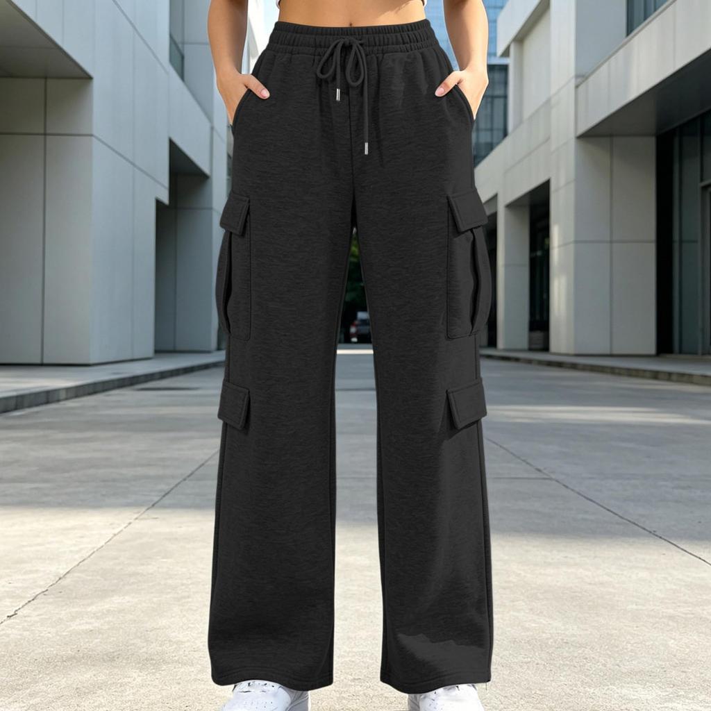 Women's High Waist Casual Joggers with Pockets Color Athletic Pants